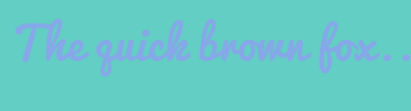 Image with Font Color 86A7E8 and Background Color 63CEC4
